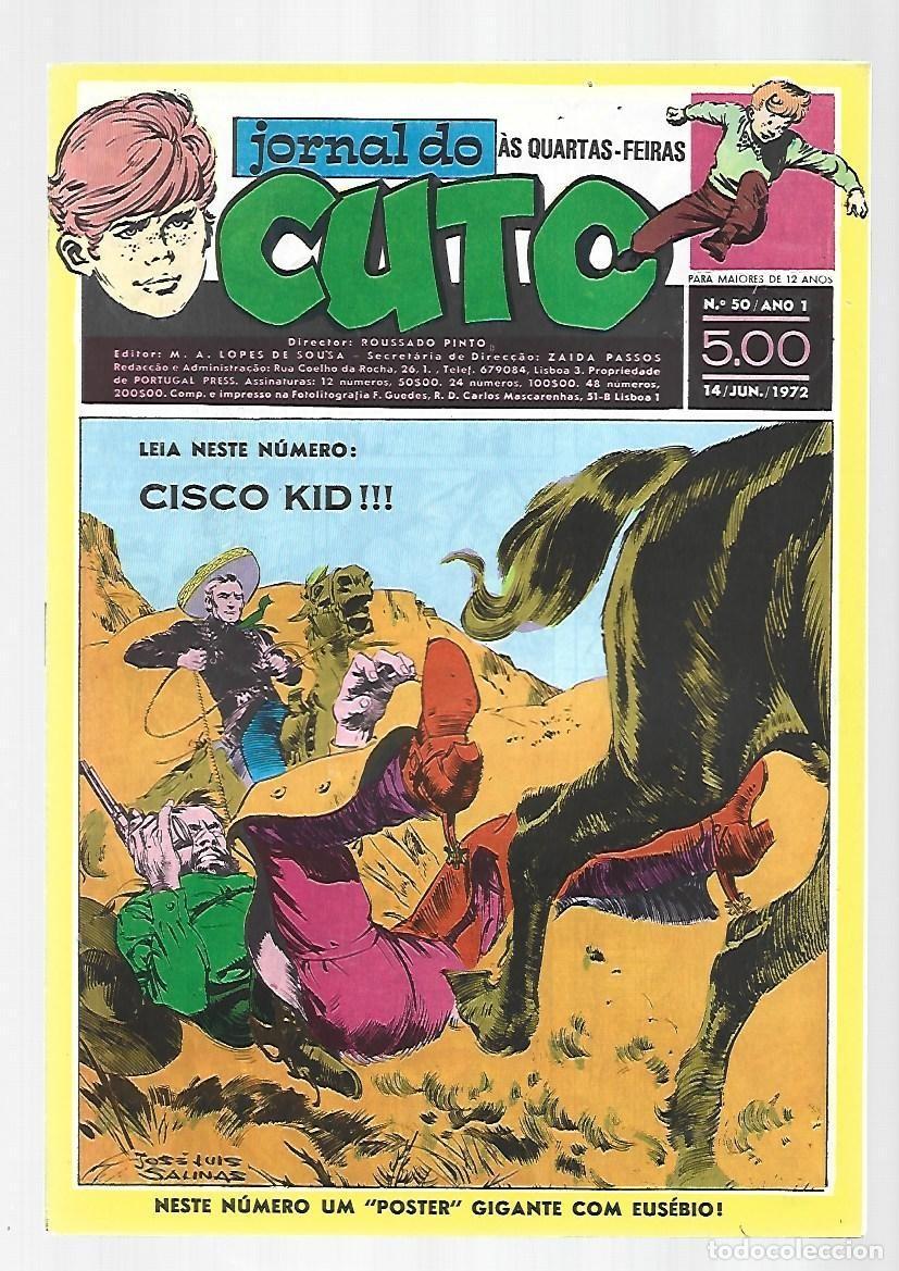C&oacute;mics: Jornal do Cuto, 50, 1972, Lopes De Sousa, portugues, muy buen estado. Caja DA