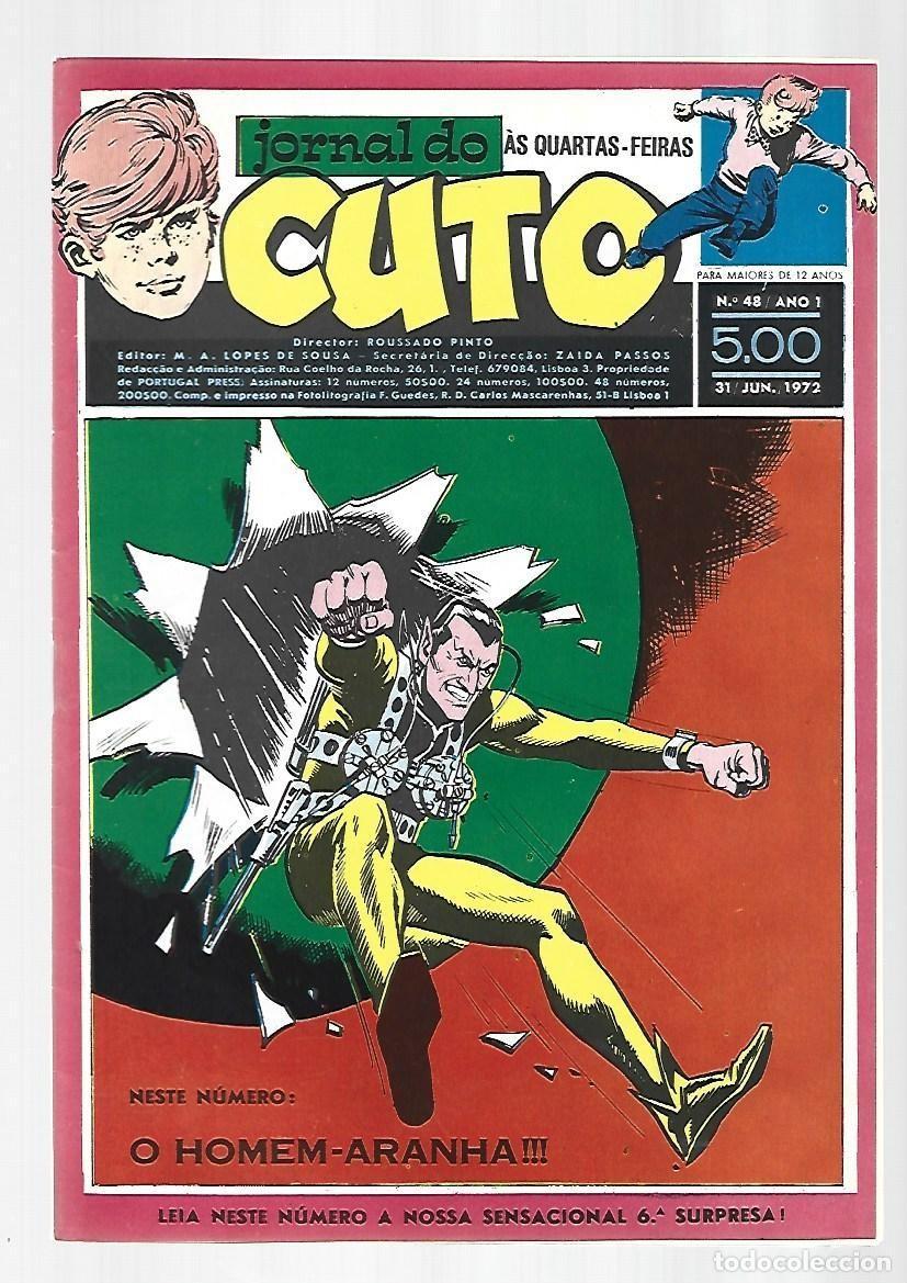 C&oacute;mics: Jornal do Cuto, 48, 1972, Lopes De Sousa, portugues, muy buen estado. Caja DA