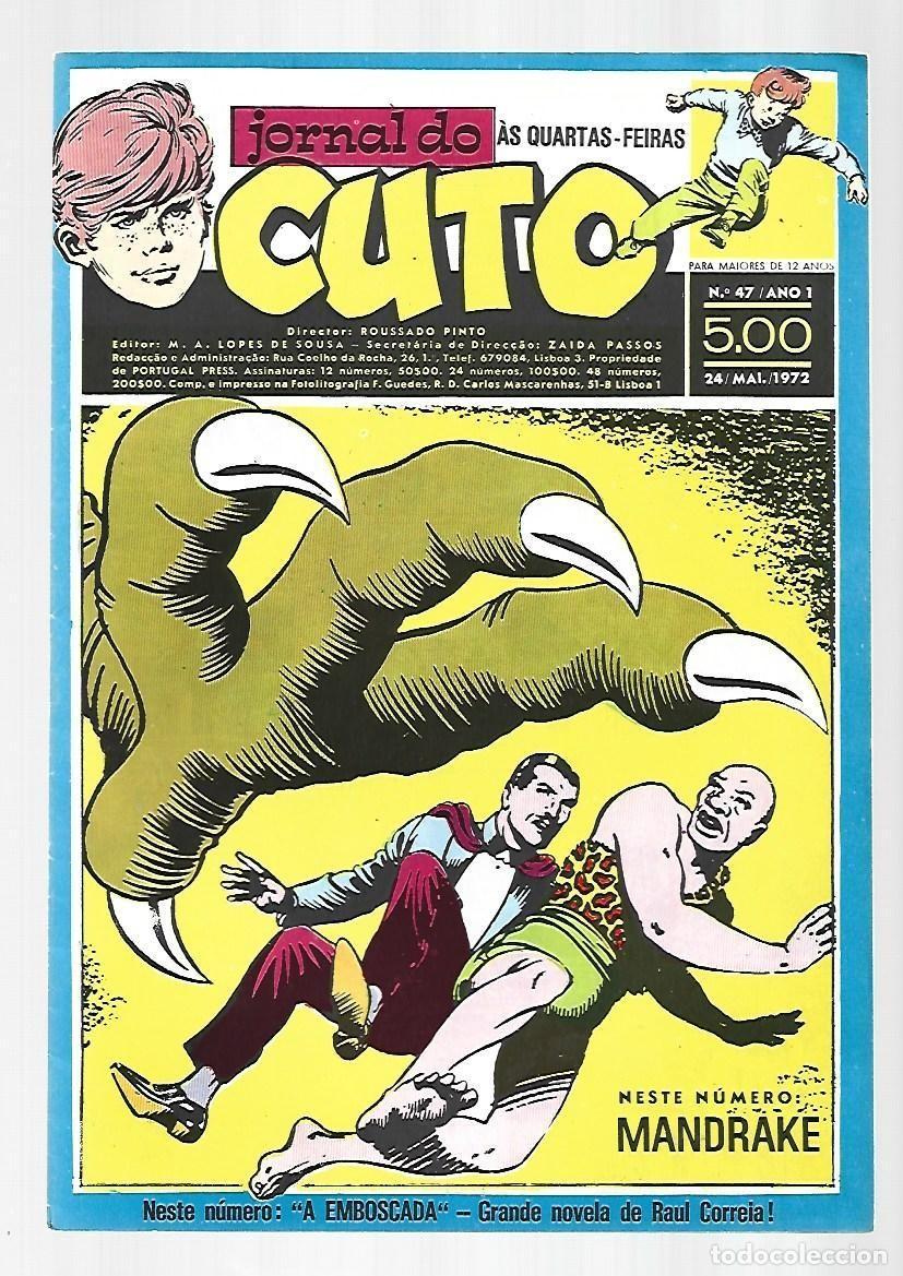 C&oacute;mics: Jornal do Cuto, 47, 1972, Lopes De Sousa, portugues, muy buen estado. Caja DA