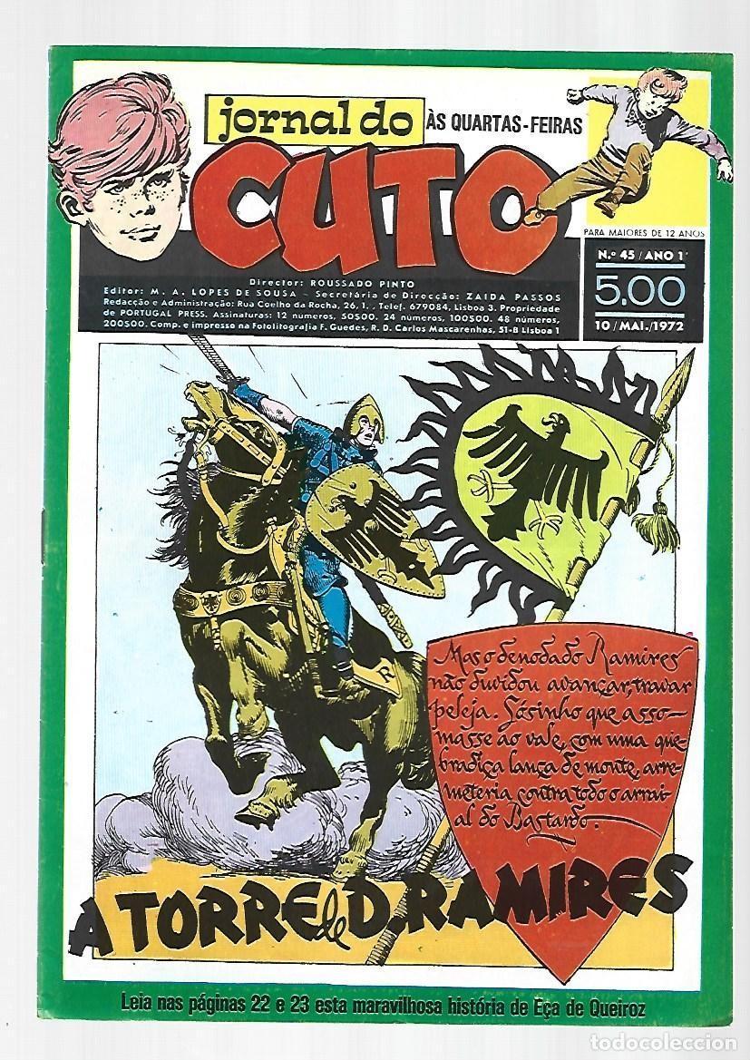 C&oacute;mics: Jornal do Cuto, 45, 1972, Lopes De Sousa, portugues, muy buen estado. Caja DA