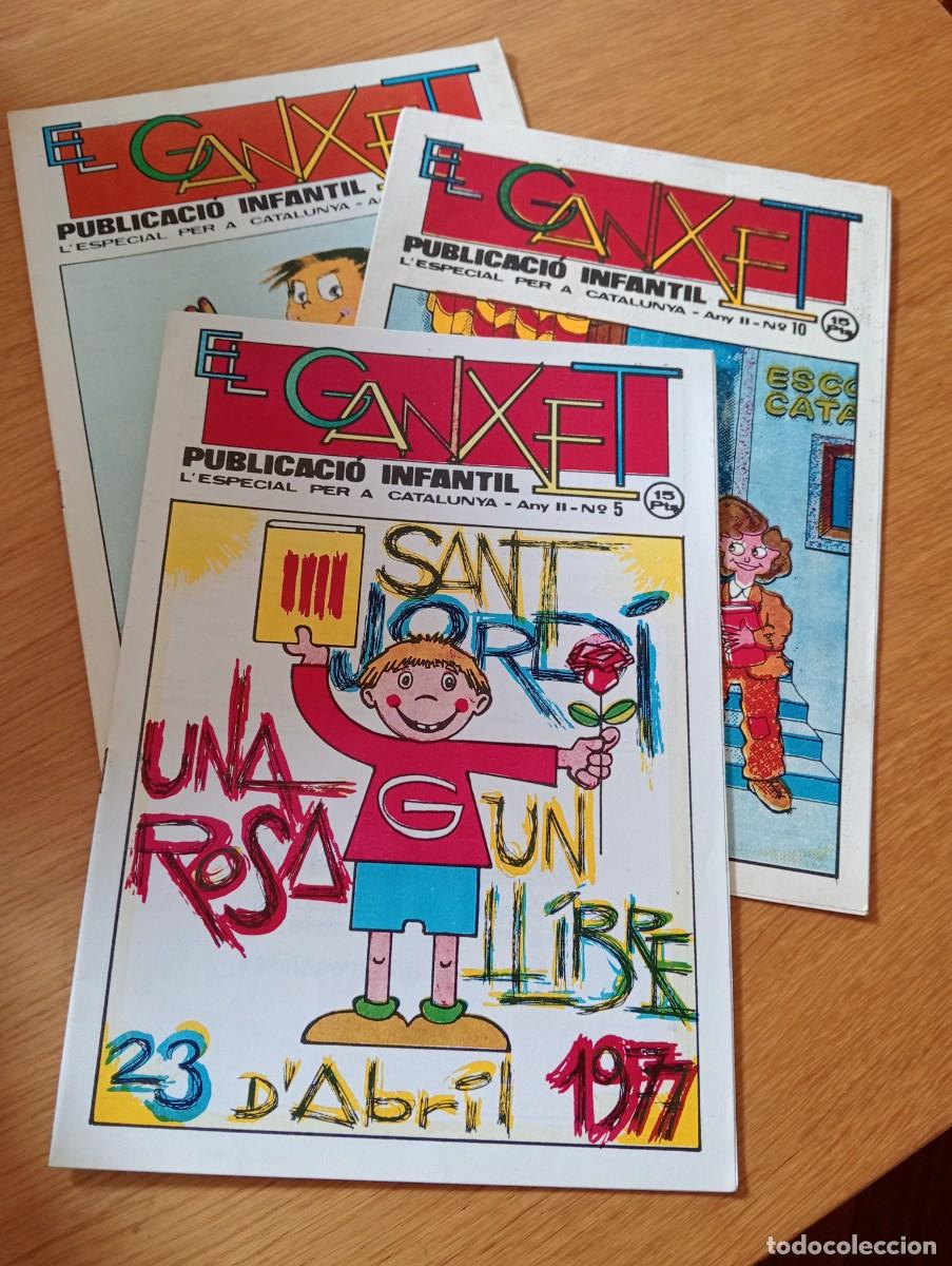 C&oacute;mics: LOTE CON 3 EJEMPLARES DE EL GANXET EN CATAL&Aacute;N (DE 11). GRAPA. J. M. GORT. 1976 &ndash; 77.