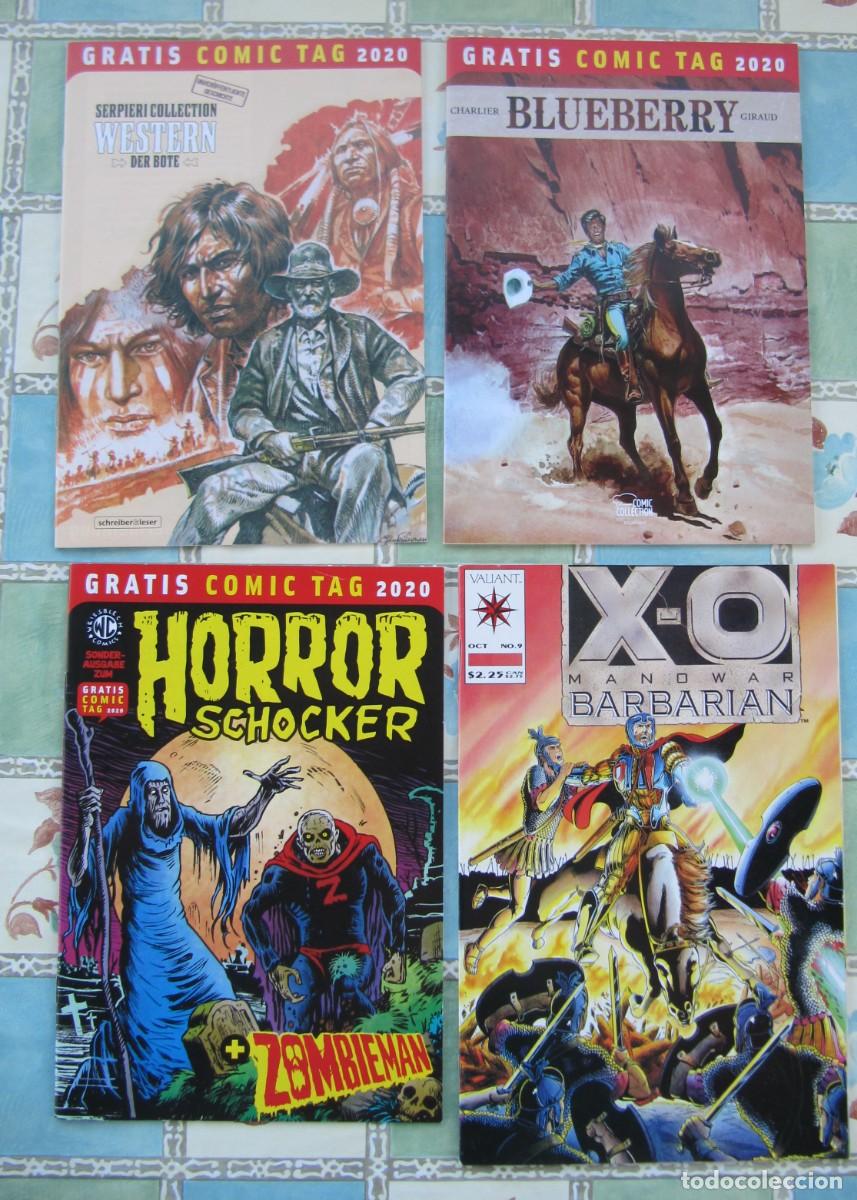 C&oacute;mics: LOTE DE COMIC - SERPIERI WESTERN - GIRAUD BLUEBERRY - HORROR SCHOCKER - X-O MANOWAR BARBARIAN