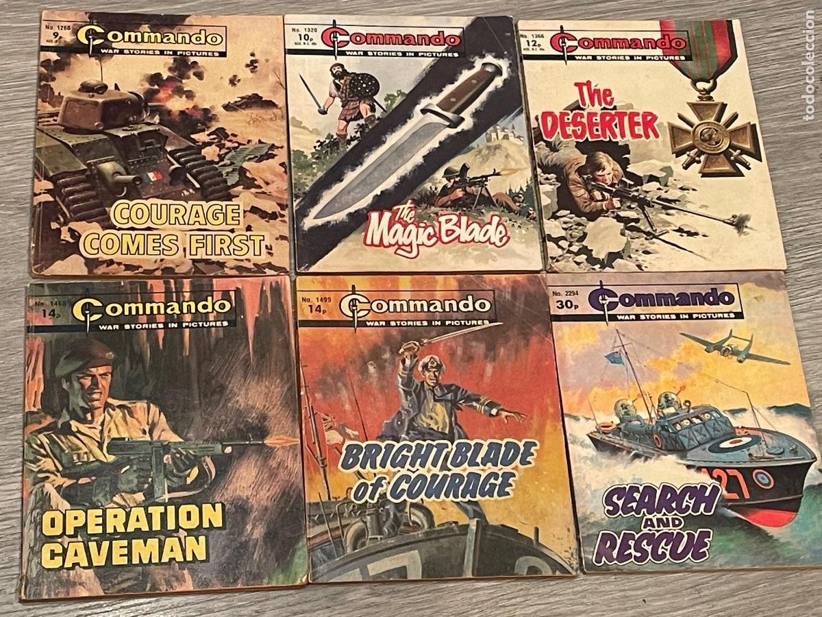 C&oacute;mics: LOTE 6 REVISTAS COMMANDO. WAR STORIES IN PICTURES NUM.1286, 1320, 1366, 1468, 1499, 2294