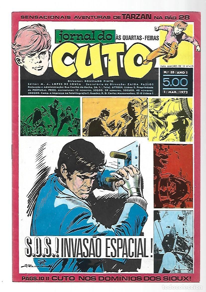 C&oacute;mics: Jornal do Cuto, 35, 1972, Lopes De Sousa, portugues, muy buen estado. Caja DA
