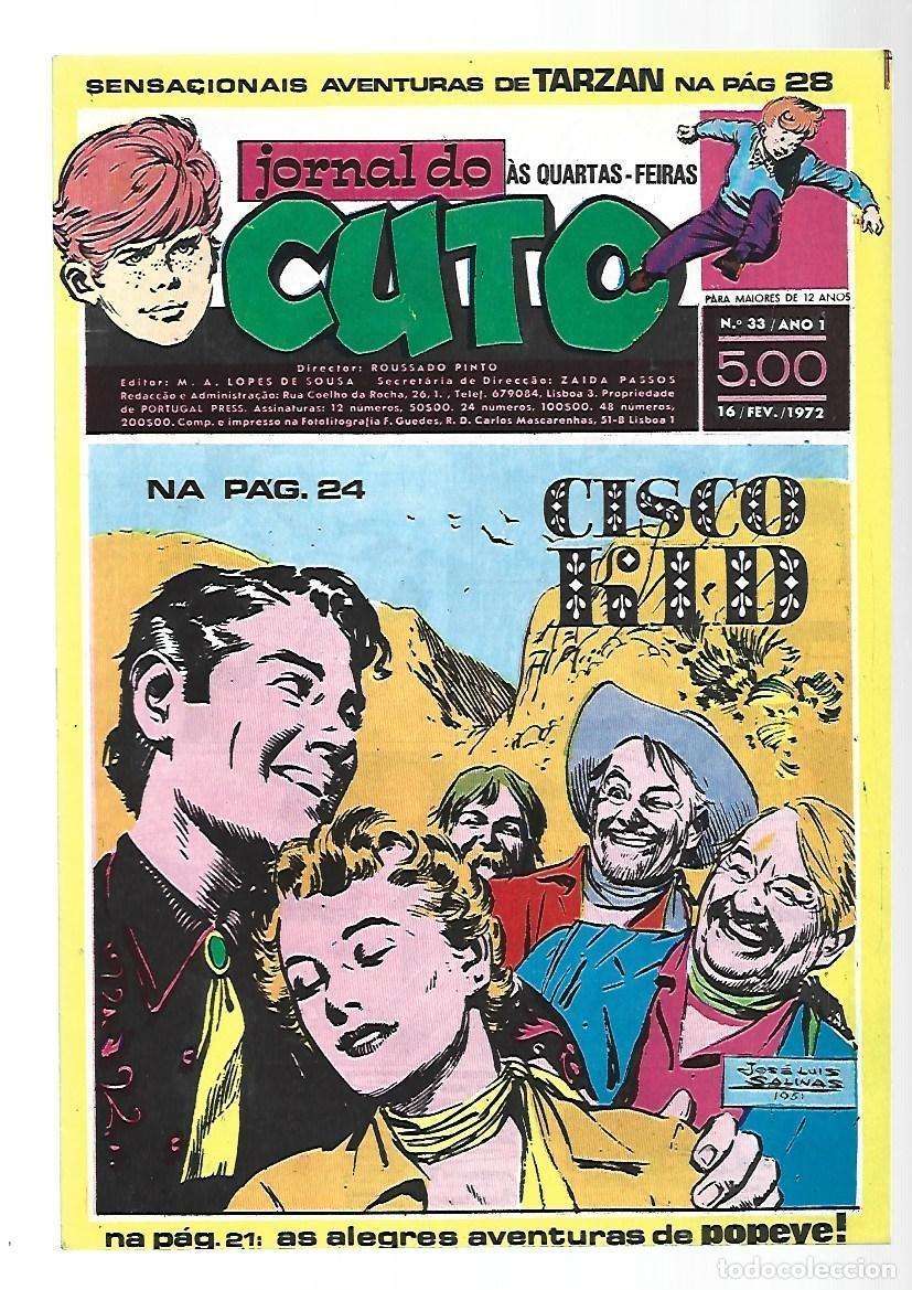 C&oacute;mics: Jornal do Cuto, 33, 1972, Lopes De Sousa, portugues, muy buen estado. Caja DA