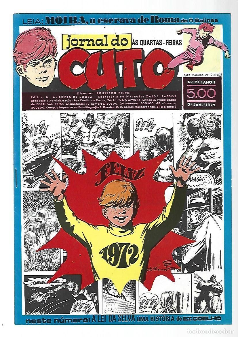 C&oacute;mics: Jornal do Cuto, 27, 1972, Lopes De Sousa, portugues, muy buen estado. Caja DA