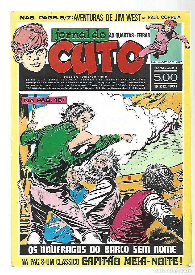 C&oacute;mics: Jornal do Cuto, 24, 1971, Lopes De Sousa, portugues, muy buen estado. Caja DA