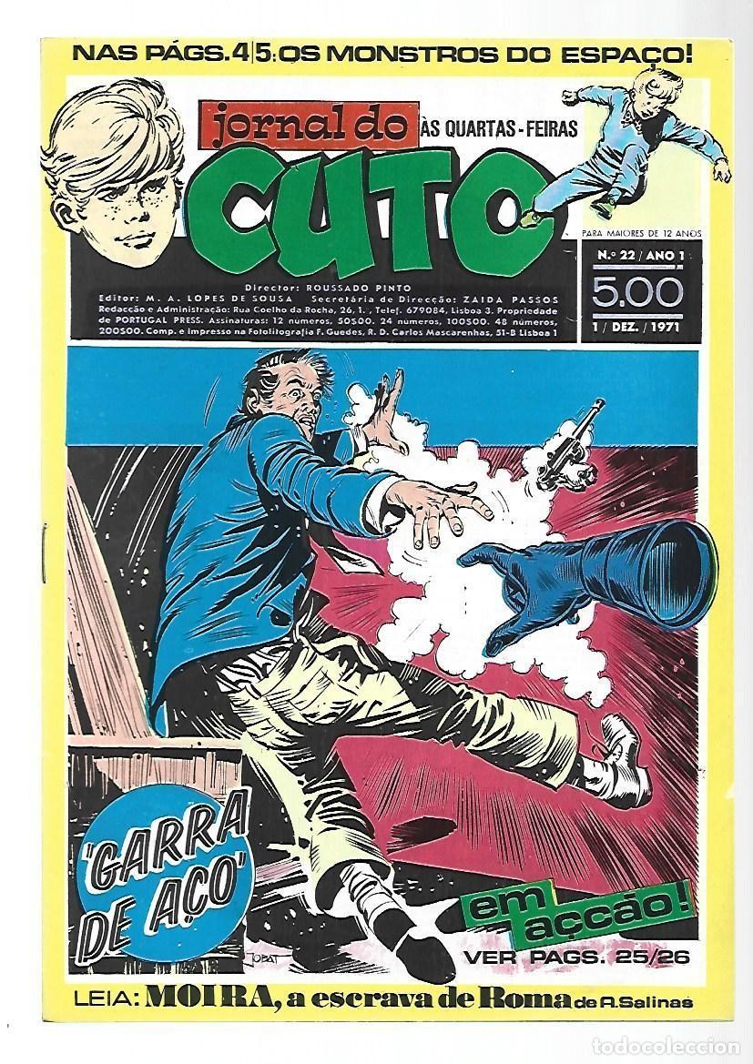 C&oacute;mics: Jornal do Cuto, 22, 1971, Lopes De Sousa, portugues, muy buen estado. Caja DA