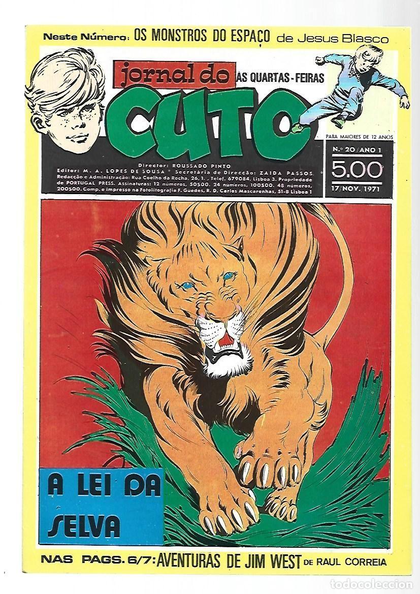 C&oacute;mics: Jornal do Cuto, 20, 1971, Lopes De Sousa, portugues, muy buen estado. Caja DA