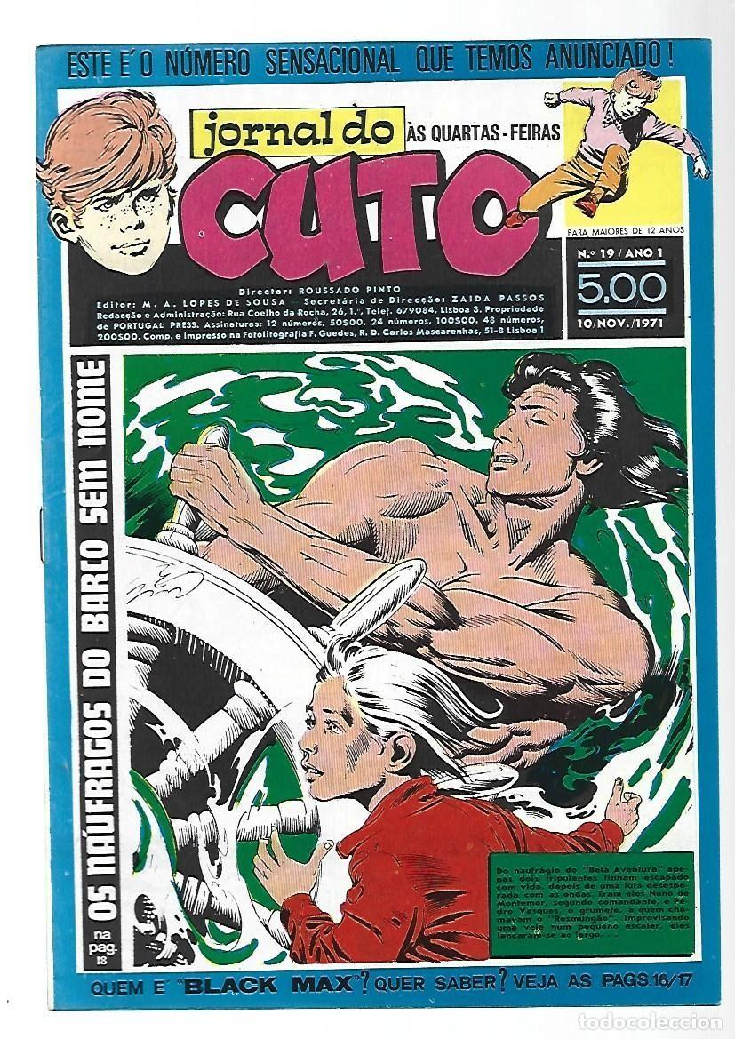 C&oacute;mics: Jornal do Cuto, 19, 1971, Lopes De Sousa, portugues, muy buen estado. Caja DA