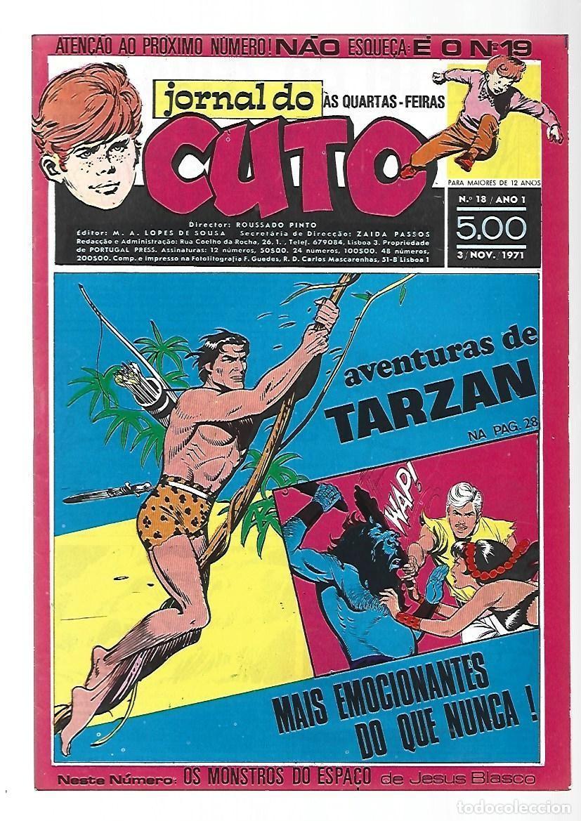C&oacute;mics: Jornal do Cuto, 18, 1971, Lopes De Sousa, portugues, muy buen estado. Caja DA