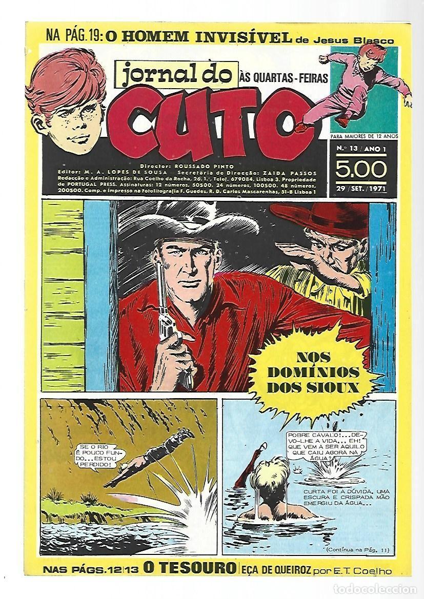 C&oacute;mics: Jornal do Cuto, 13, 1971, Lopes De Sousa, portugues, muy buen estado. Caja DA