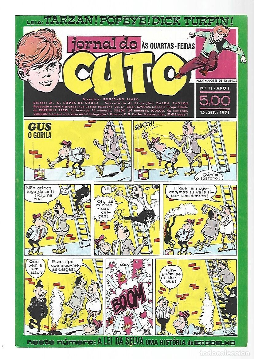 C&oacute;mics: Jornal do Cuto, 11, 1971, Lopes De Sousa, portugues, muy buen estado. Caja DA