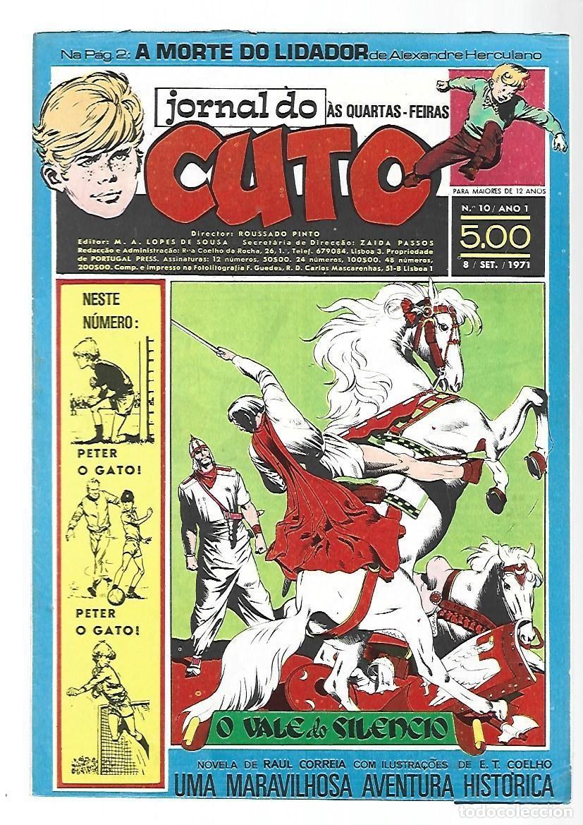 C&oacute;mics: Jornal do Cuto, 10, 1971, Lopes De Sousa, portugues, muy buen estado. Caja DA