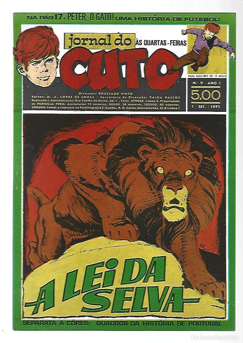 C&oacute;mics: Jornal do Cuto, 9, 1971, Lopes De Sousa, portugues, muy buen estado. Caja DA