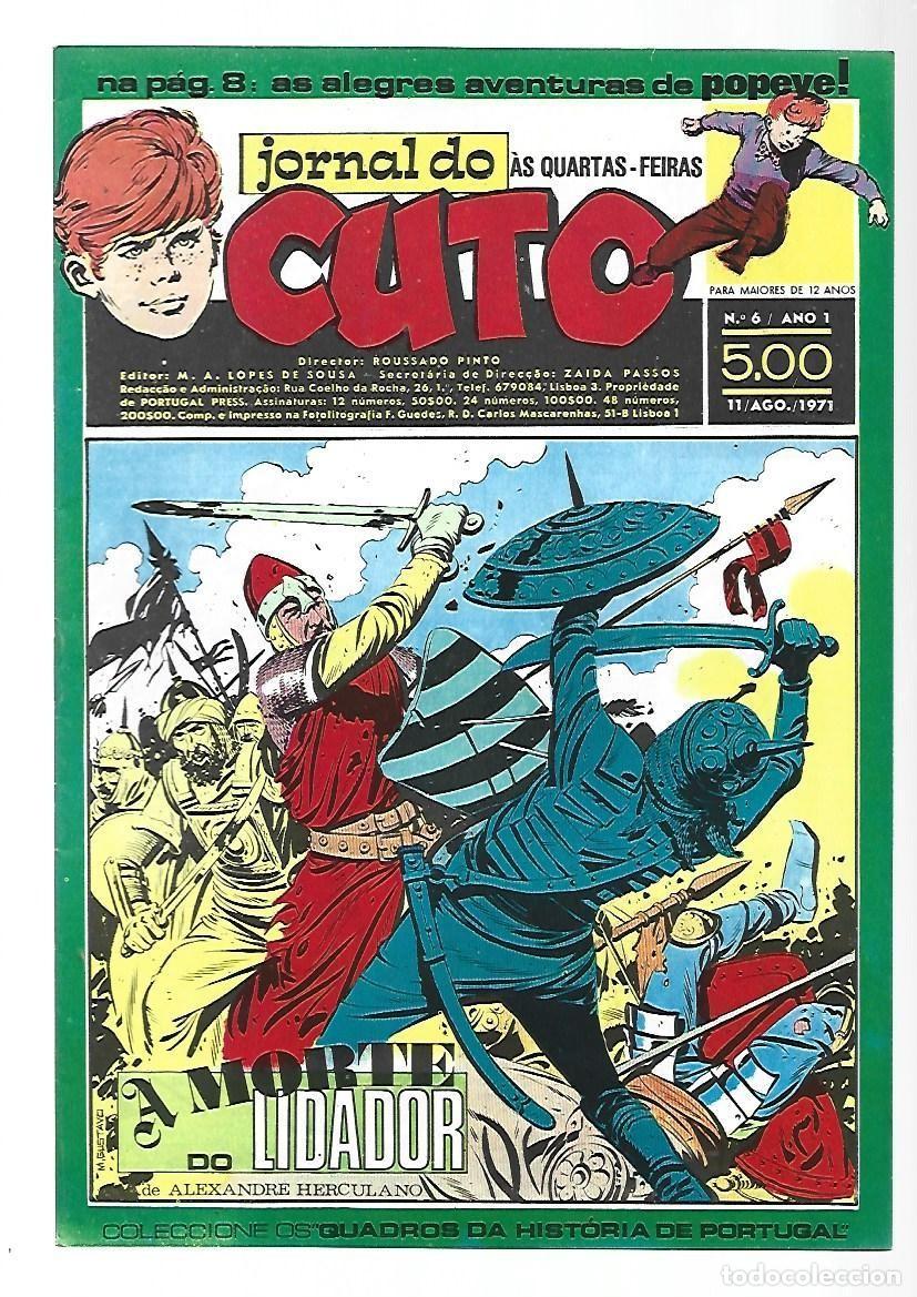 C&oacute;mics: Jornal do Cuto, 6, 1971, Lopes De Sousa, portugues, muy buen estado. Caja DA