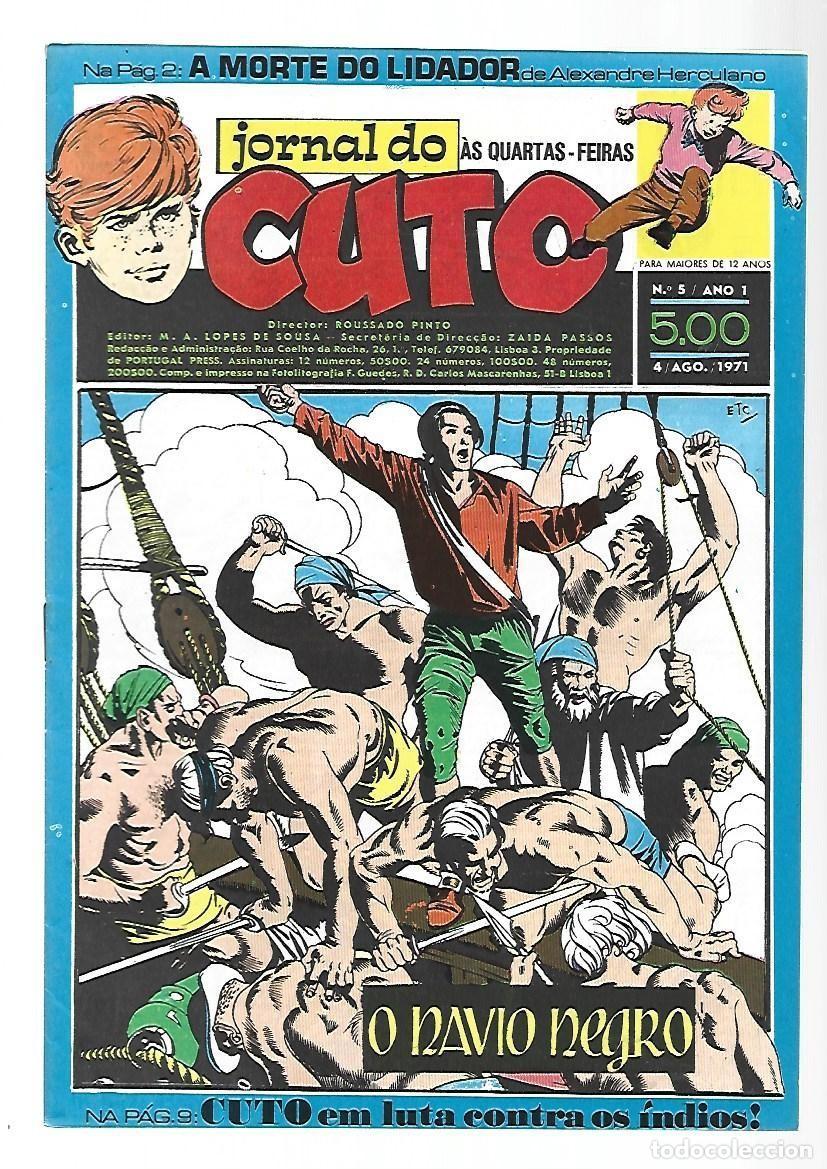 C&oacute;mics: Jornal do Cuto, 5, 1971, Lopes De Sousa, portugues, muy buen estado. Caja DA