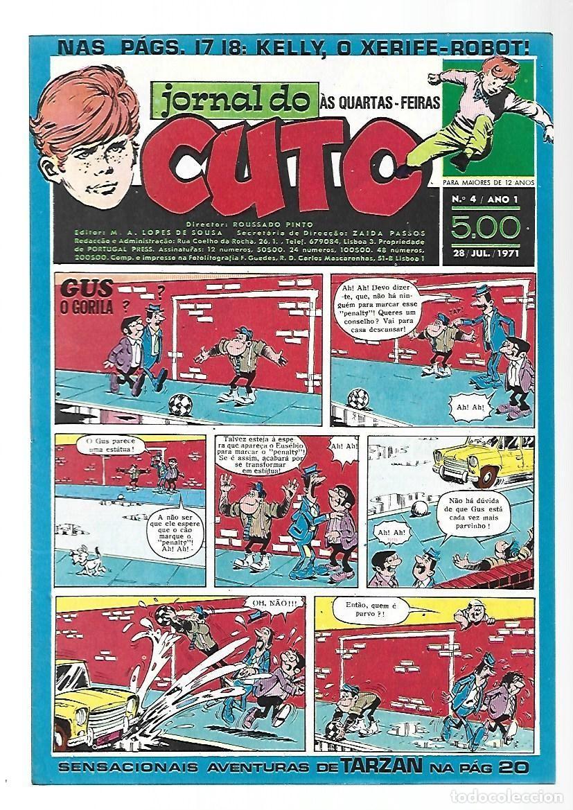 C&oacute;mics: Jornal do Cuto, 4, 1971, Lopes De Sousa, portugues, muy buen estado. Caja DA