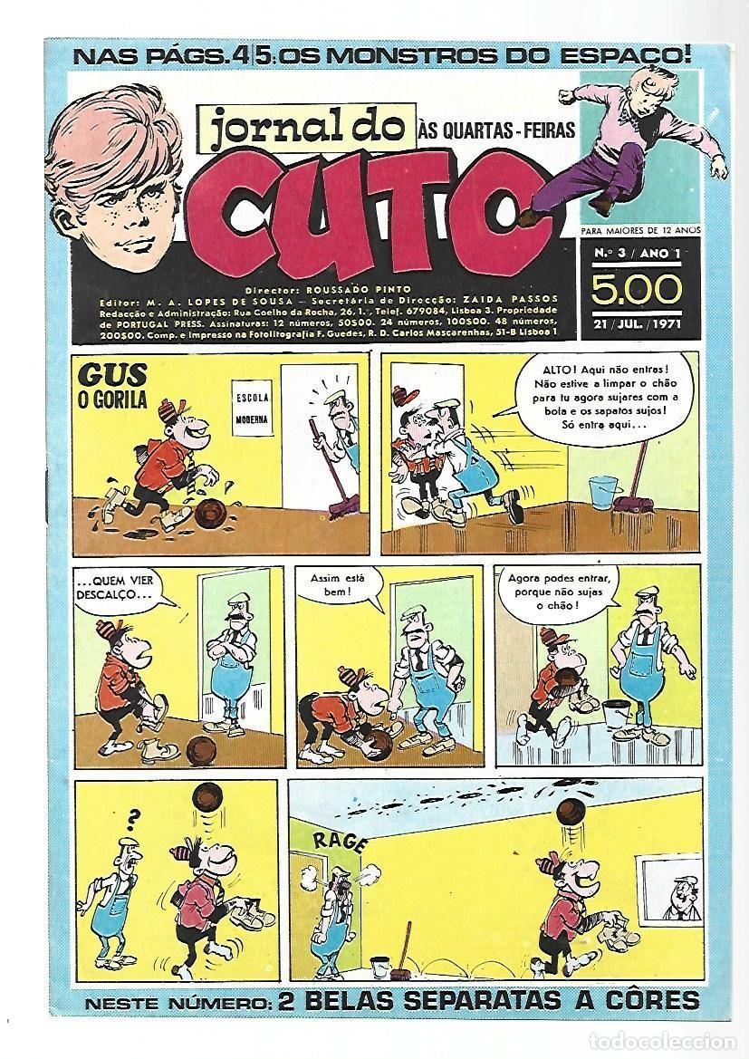 C&oacute;mics: Jornal do Cuto, 3, 1971, Lopes De Sousa, portugues, muy buen estado. Caja DA