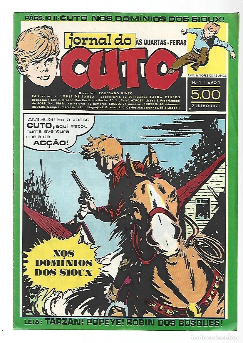 C&oacute;mics: Jornal do Cuto, 1, 1971, Lopes De Sousa, portugues, muy buen estado. Caja DA