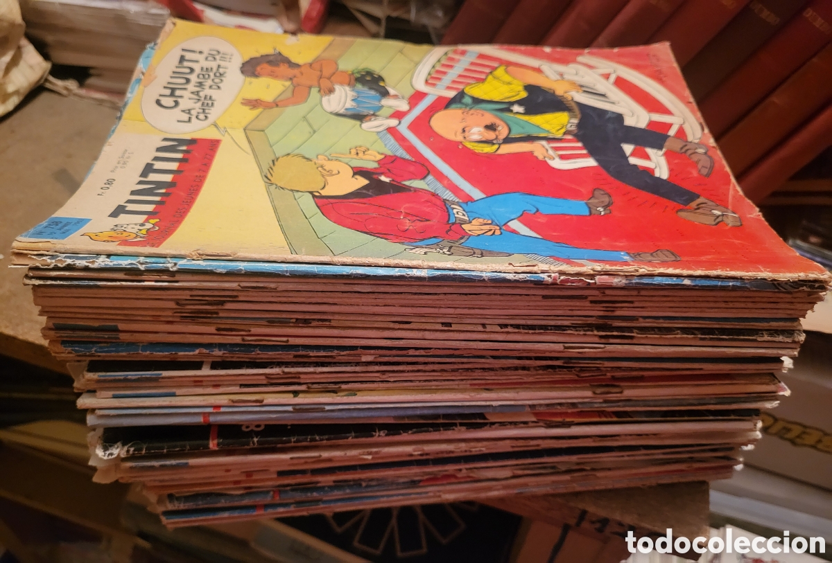 C&oacute;mics: LOTE 58 TEBEOS / C&Oacute;MIC TINT&Iacute;N EN FRANC&Eacute;S (UNOS 8 KG) DARGAUD 1963 A 1966 HEBDOMADAIRE