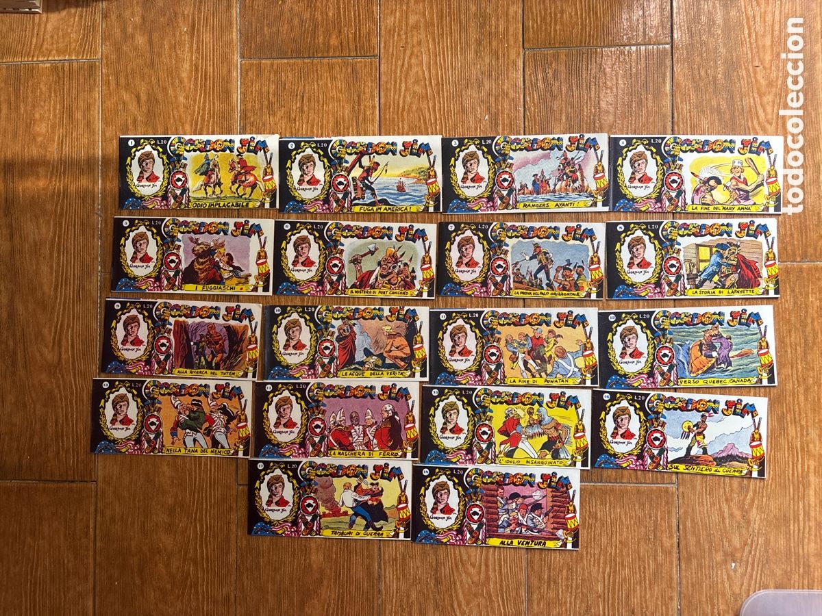 C&oacute;mics: GORDON JIM COLECCION COMPLETA EDICION FACSIMIL EN ITALIANO 18 NUMEROS