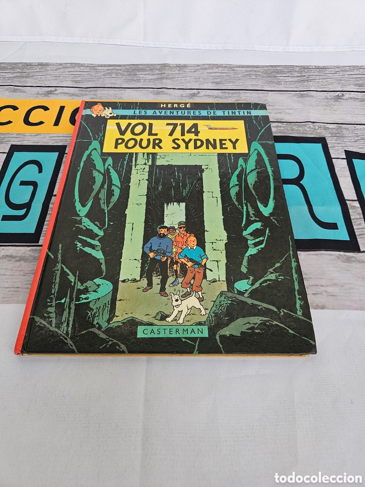 C&oacute;mics: HERGE. LES AVENTURES DE TINTIN. VOL 714 POUR SYDNEY. EN FRANCES. CASTERMAN. 1968/0053/124