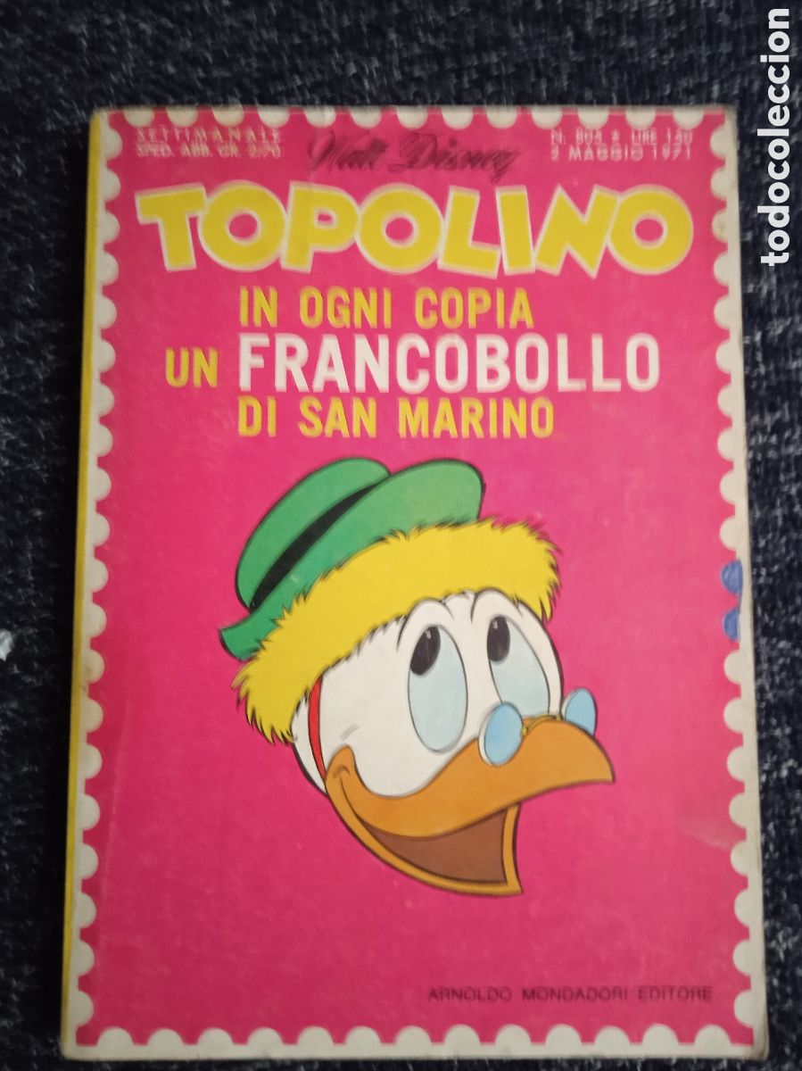C&oacute;mics: TOPOLINO N&ordm; 805 - EDICION EN ITALIANO A&Ntilde;O 1971 - DISNEY