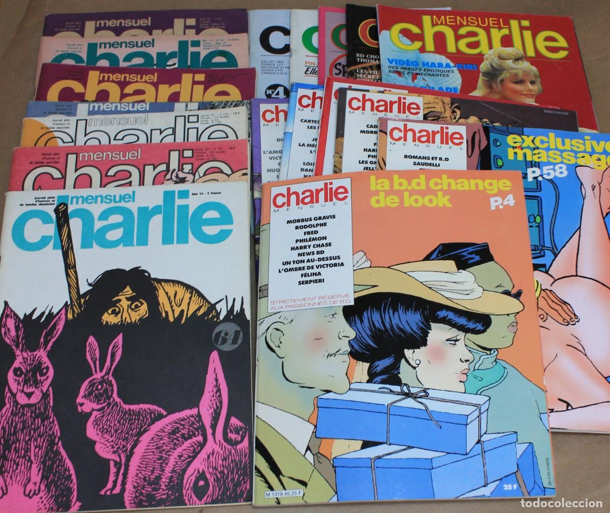 C&oacute;mics: Lote CHARLIE MENSUEL -- 64 87 107 115 116 120 121 a&ntilde;os 70 -- 4 12 18 23 24 35 39 42 43 44 45 a&ntilde;os 80