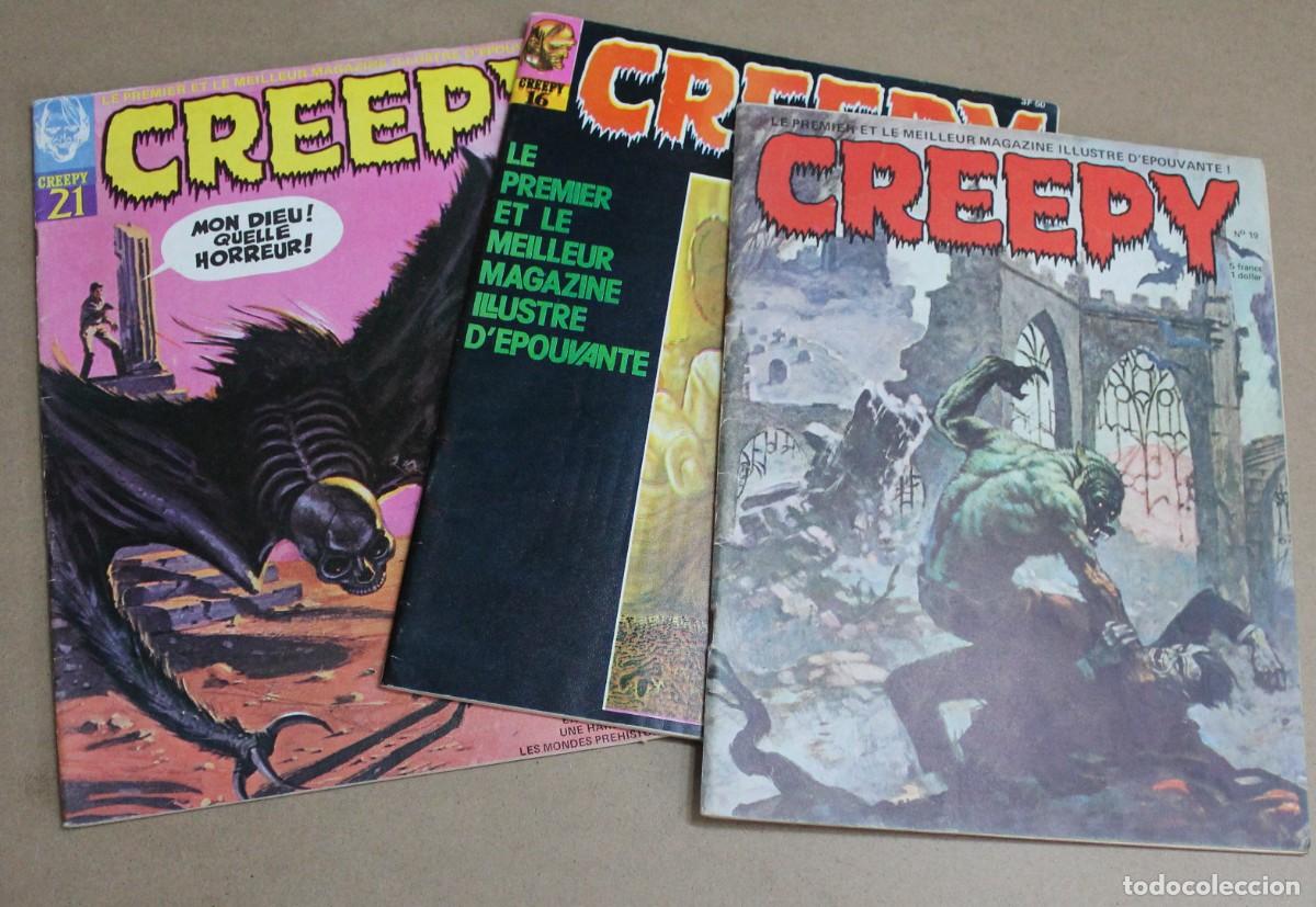 C&oacute;mics: CREEPY 16 19 21 - Franc&eacute;s - Como NUEVOS - Tambi&eacute;n sueltos.