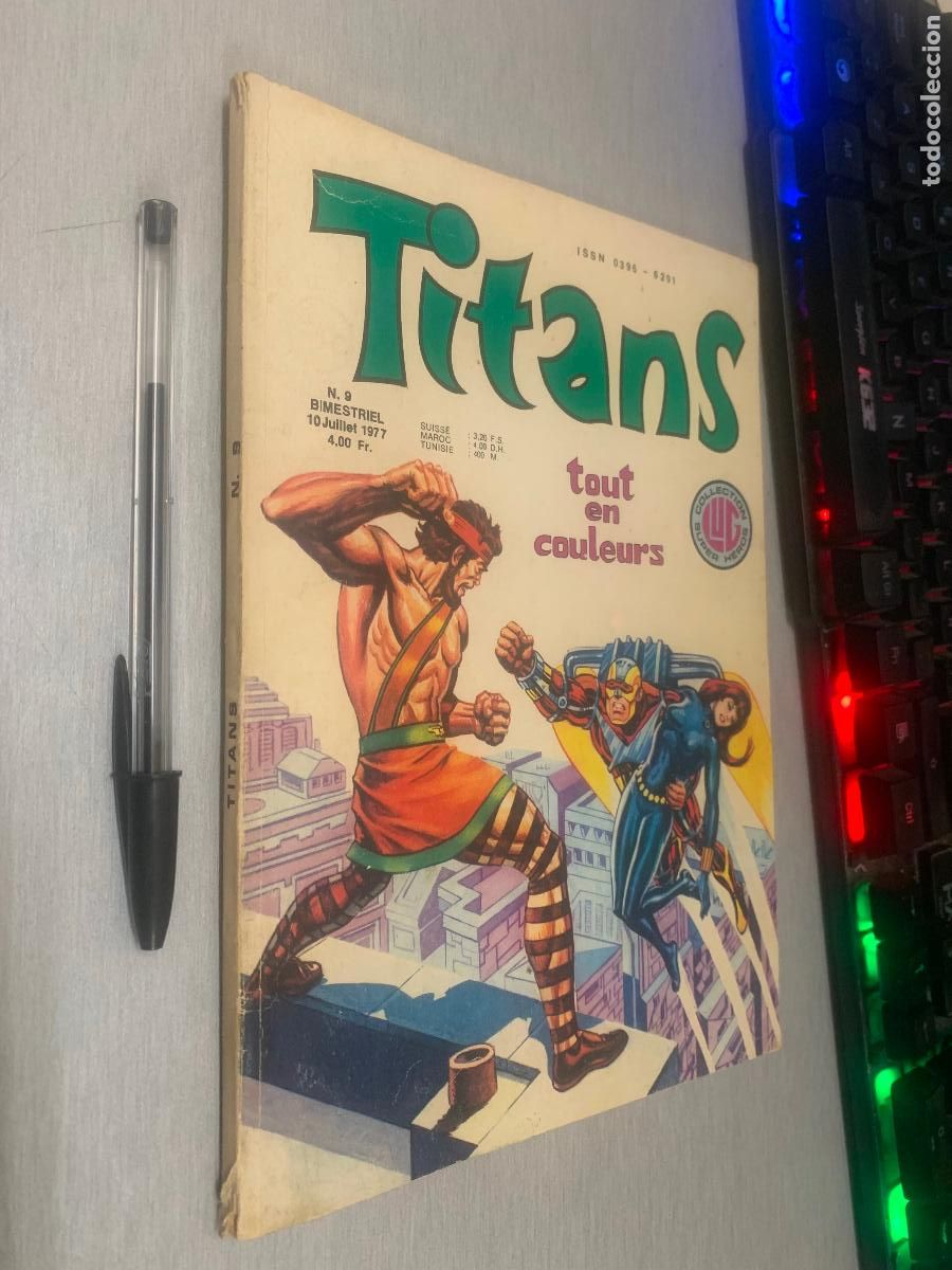 C&oacute;mics: TITANS N&ordm; 9 / S&Uacute;PER HEROS - COLLECTION LUG / EDITIONS LUG 1977 (EN FRANC&Eacute;S)