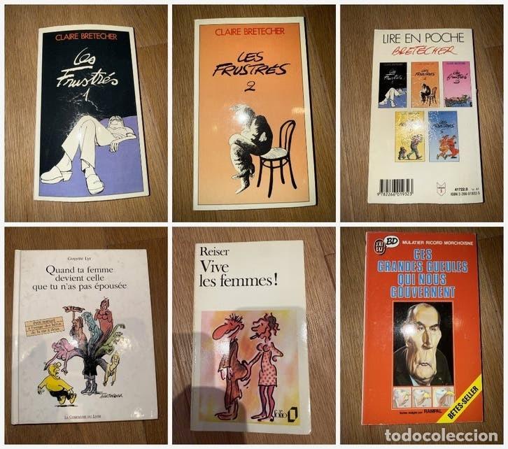 C&oacute;mics: Lote 6 libros humor Claire Bret&eacute;cher Les Frustr&eacute;s 1 2 3 Reiser en franc&eacute;s