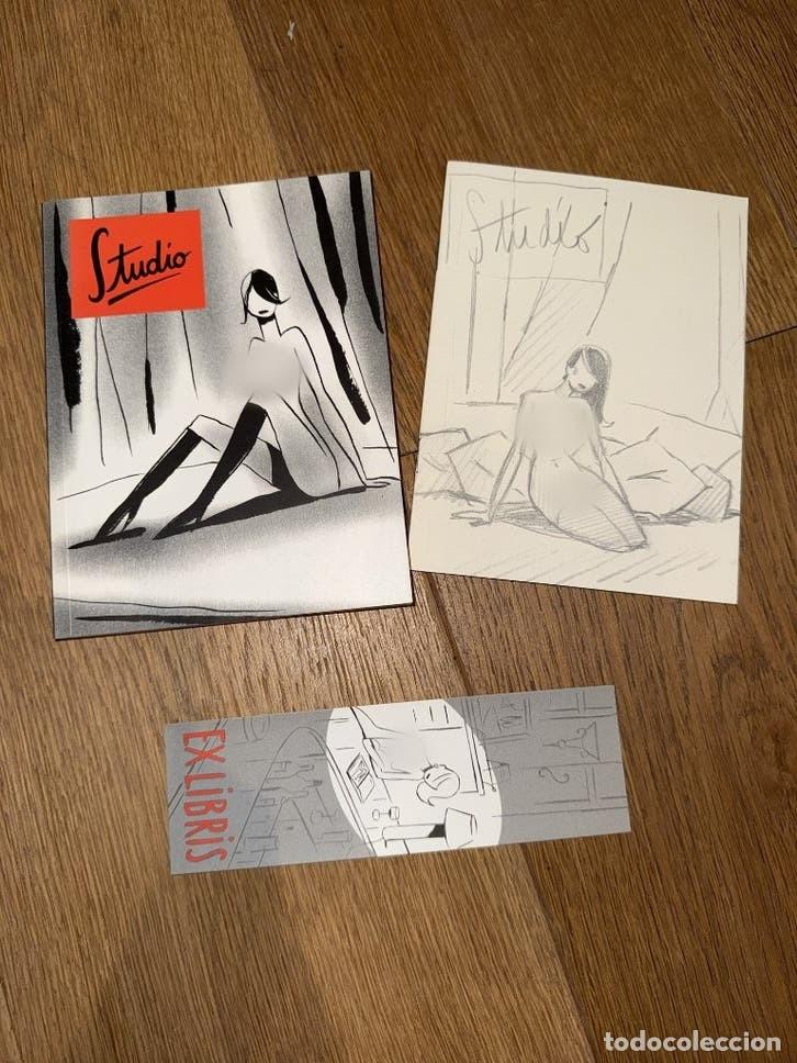 C&oacute;mics: Studio Fran&ccedil;ois Avril primera edici&oacute;n 2000 + cuaderno de bocetos + ex-libris
