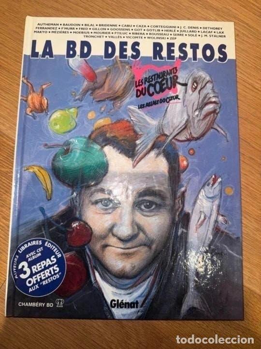 C&oacute;mics: La BD des Restos du C&oelig;ur Gl&eacute;nat &aacute;lbum colectivo Moebius Gotlib Bilal