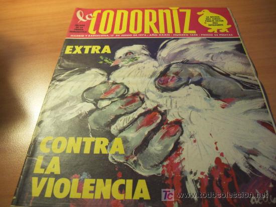 C&oacute;mics: LA CODORNIZ . EXTRA CONTRA LA VIOLENCIA. N&ordm; 1630 - Foto 1
