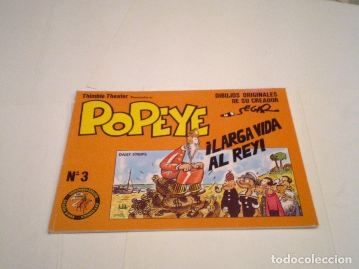 C&oacute;mics: POPEYE - NUMERO 3 - EDICIONES EUSEVE - DAIY STRIPS - BUEN ESTADO - CJ 110 - GORBAUD - Foto 1