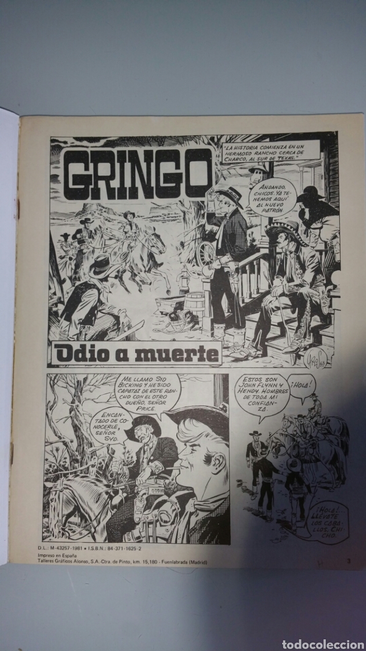 C&oacute;mics: 8 aventuras de GRINGO. Ediciones Alonso, s.a. 1984 - Foto 5