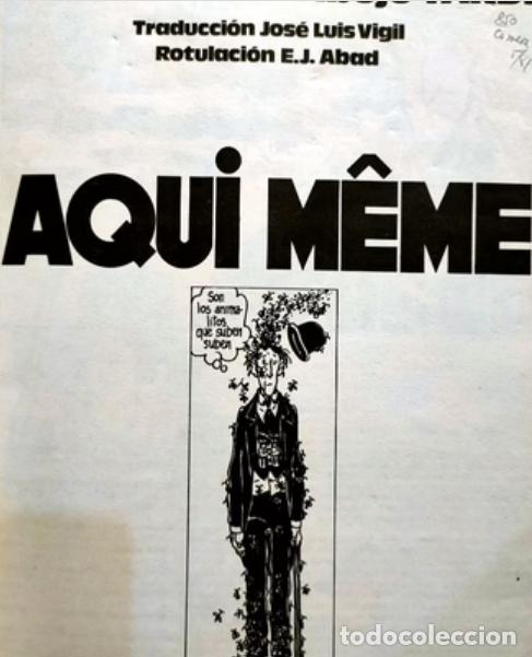 C&oacute;mics: AQUI MEME. FOREST - TARDI.1981. LAERTES - Foto 3