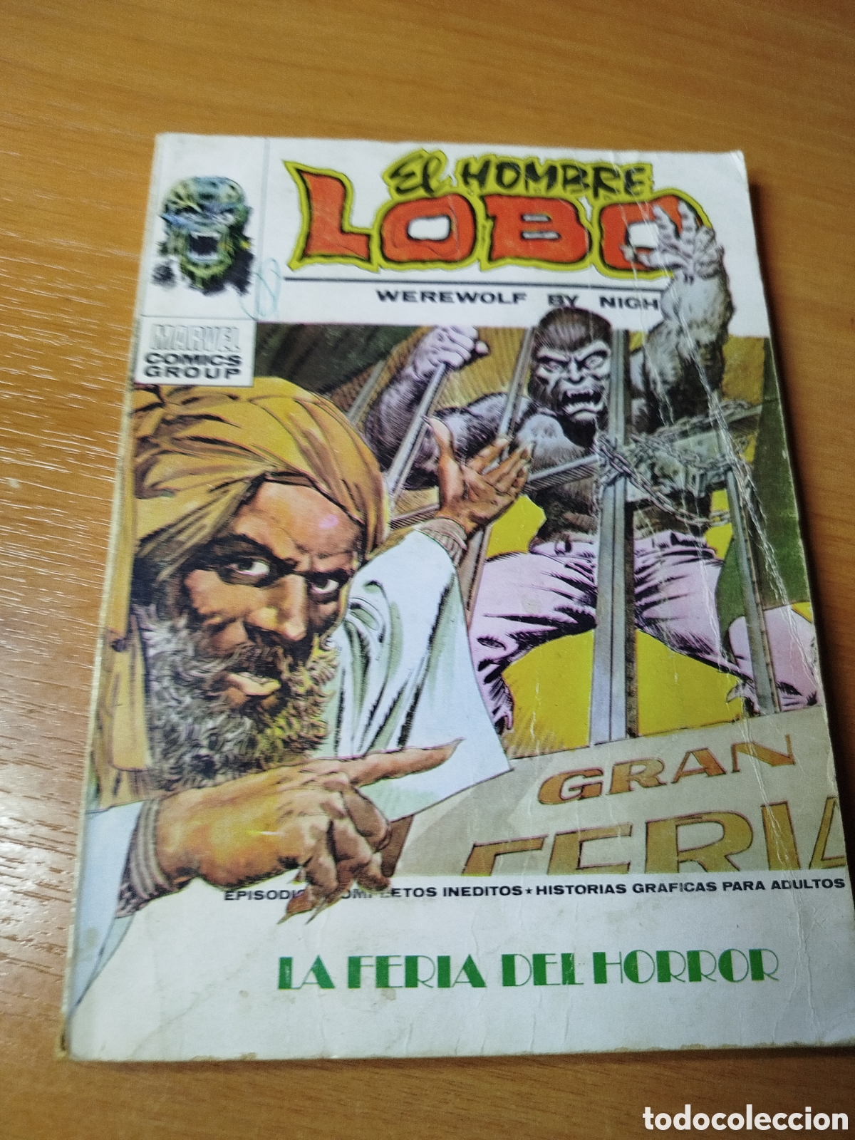 C&oacute;mics: El hombre lobo. Marvel comics group. La feria del horror. - Foto 1