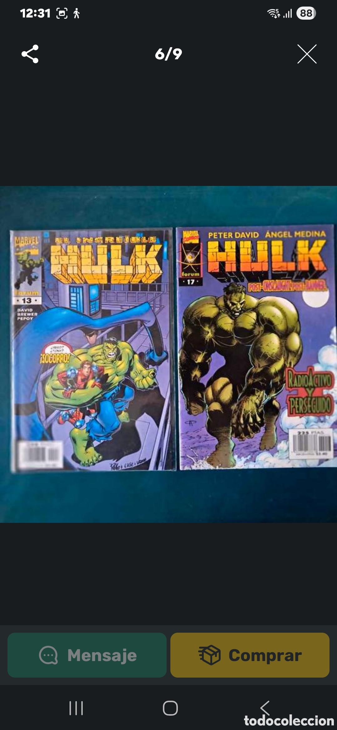 C&oacute;mics: LOTE 50 C&Oacute;MICS INCRE&Iacute;BLE HULK - Foto 4