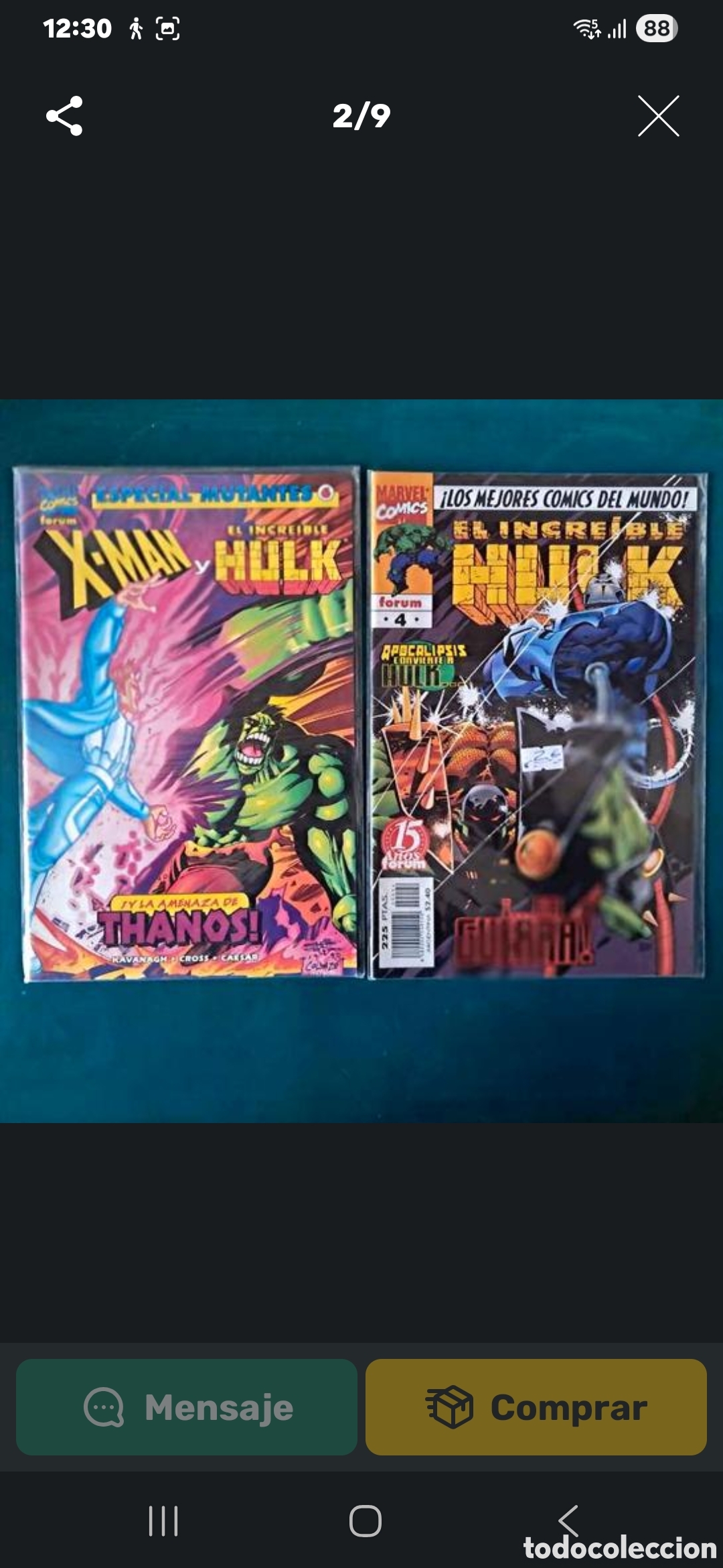C&oacute;mics: LOTE 50 C&Oacute;MICS INCRE&Iacute;BLE HULK - Foto 8