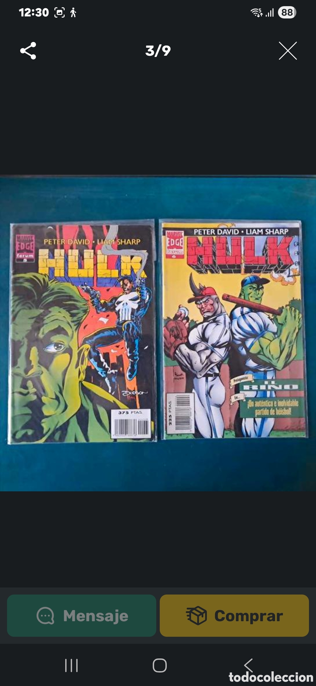 C&oacute;mics: LOTE 50 C&Oacute;MICS INCRE&Iacute;BLE HULK - Foto 9