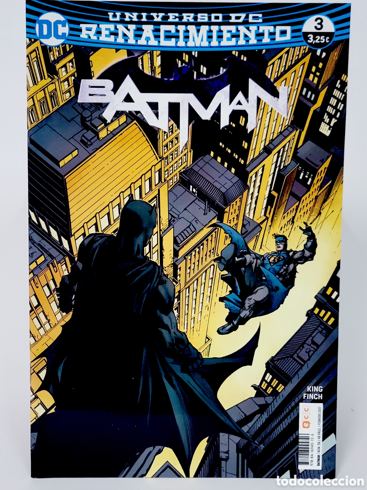 C&oacute;mics: C&Oacute;MIC DE KIOSCO BATMAN 3 UNIVERSO DC 58 RENACIMIENTO ECC GRAPA - Foto 1