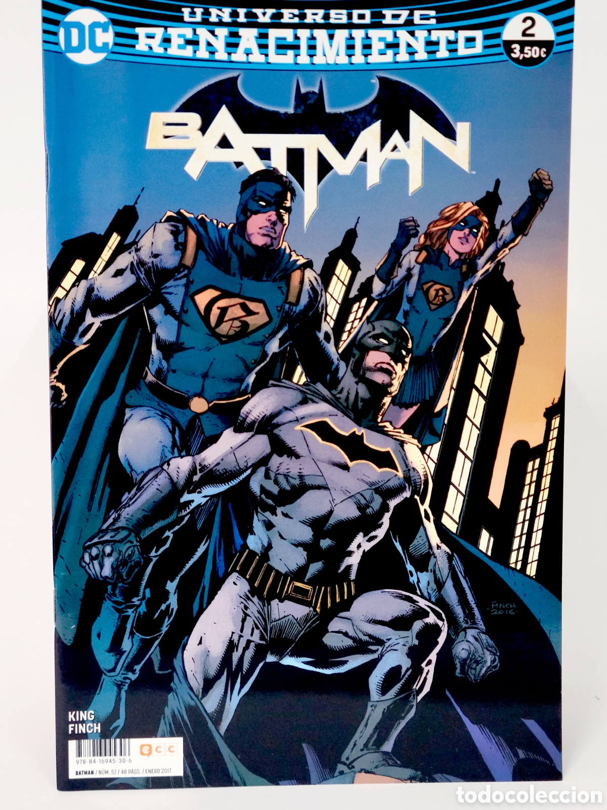 C&oacute;mics: C&Oacute;MIC DE KIOSCO BATMAN 2 UNIVERSO DC 57 RENACIMIENTO ECC GRAPA - Foto 1