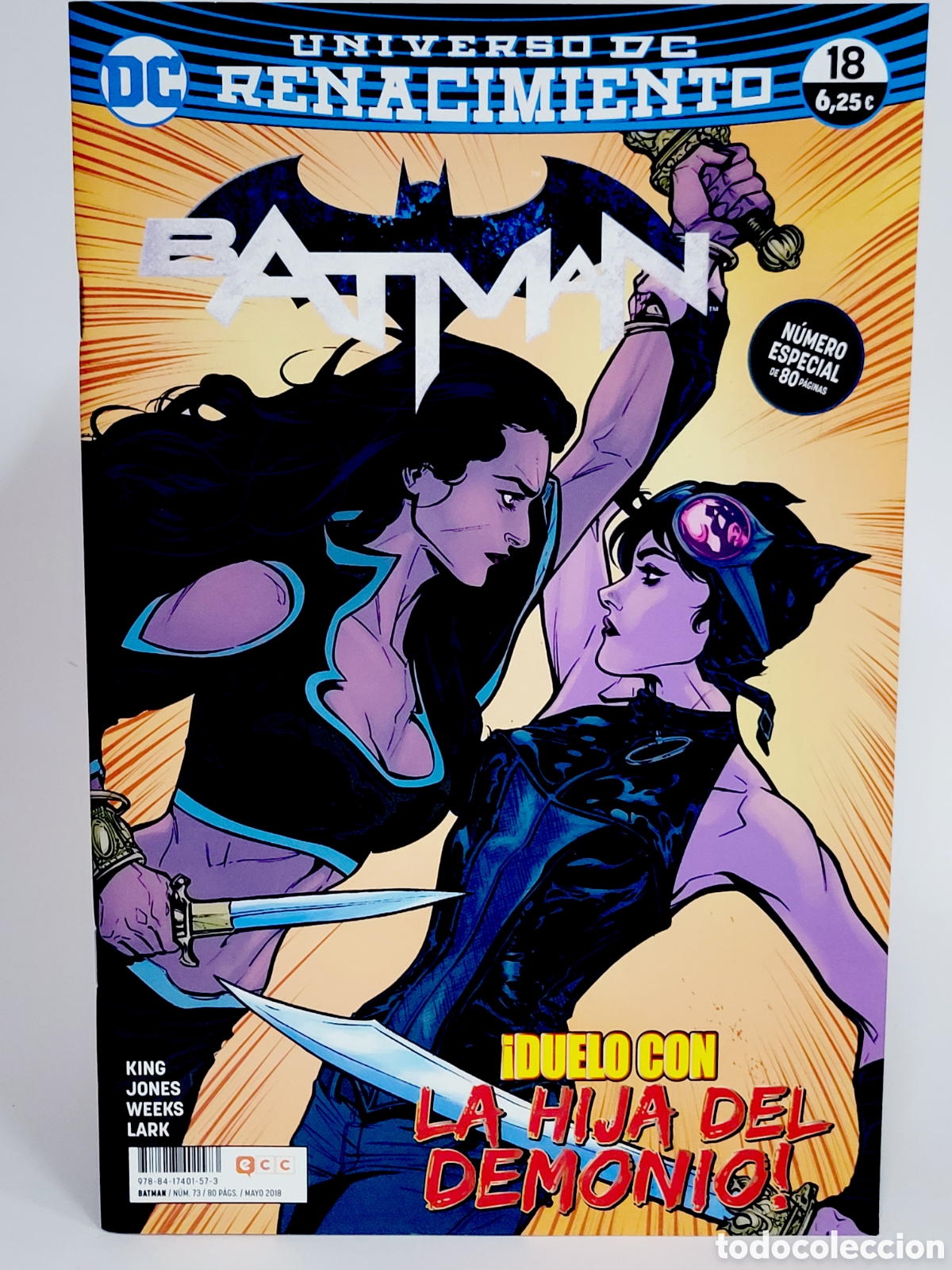 C&oacute;mics: C&Oacute;MIC DE KIOSCO BATMAN 18 UNIVERSO DC 73 RENACIMIENTO ECC GRAPA - Foto 1