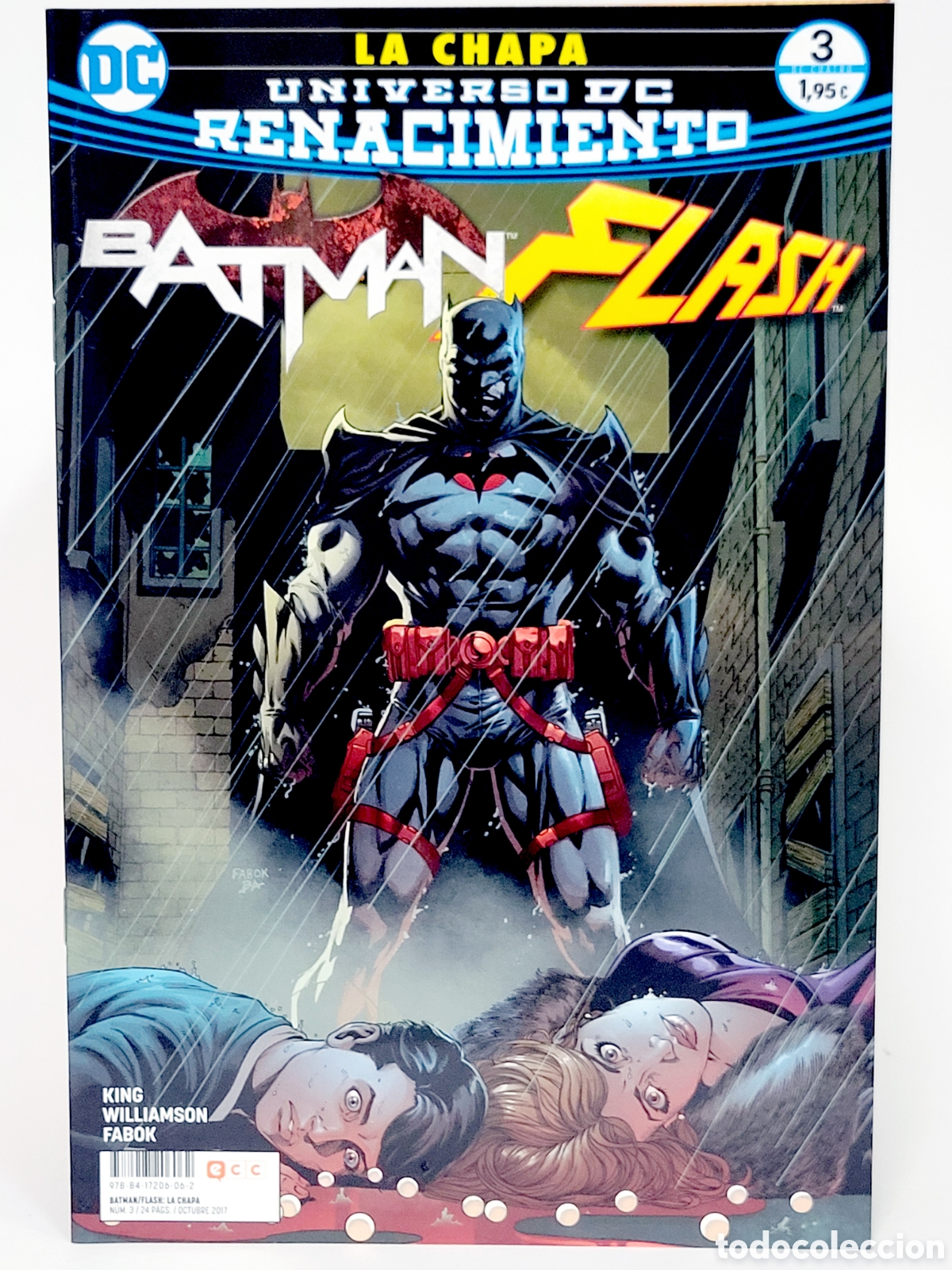 C&oacute;mics: C&Oacute;MIC DE KIOSCO LA CHAPA BATMAN FLASH 3 UNIVERSO DC RENACIMIENTO ECC GRAPA - Foto 1