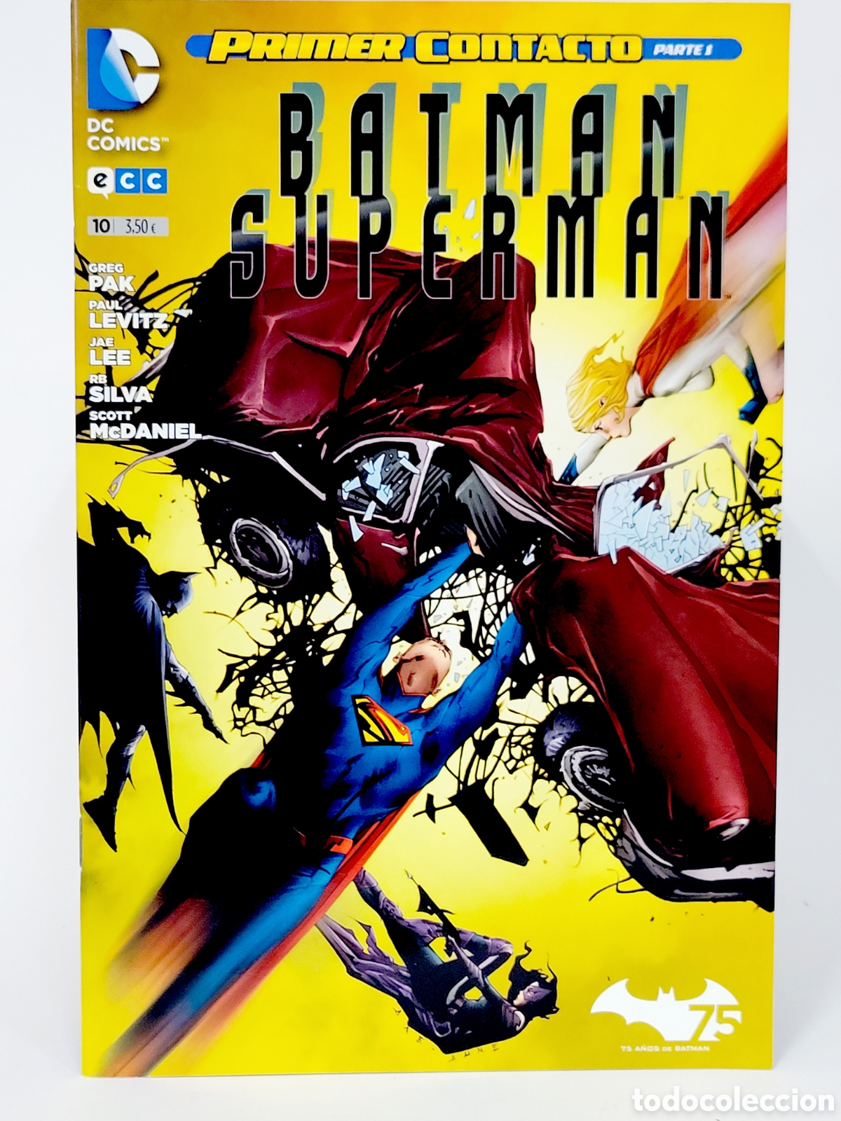 C&oacute;mics: C&Oacute;MIC DE KIOSCO BATMAN SUPERMAN PRIMER CONTACTO 10 UNIVERSO DC ECC GRAPA - Foto 1