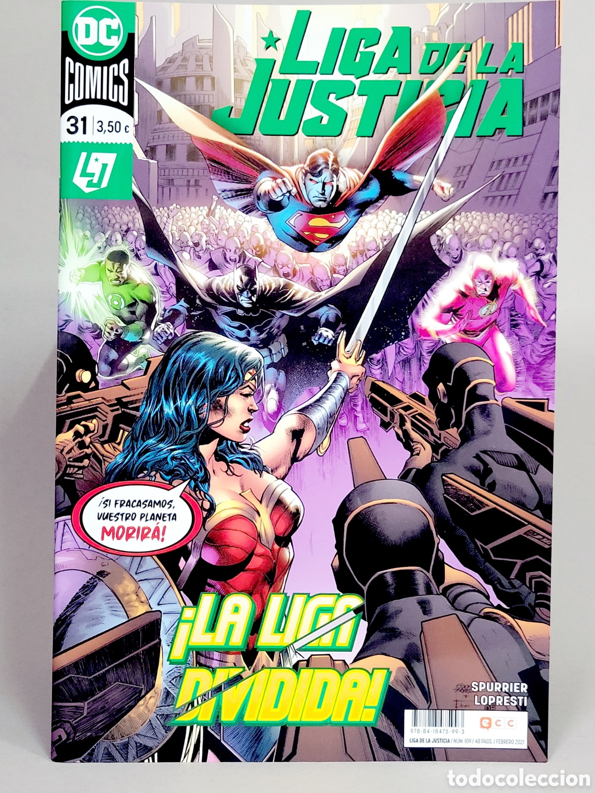 C&oacute;mics: C&Oacute;MIC DE KIOSCO LIGA DE LA JUSTICIA 31 DC 109 ECC EDICIONES GRAPA 2021 - Foto 1