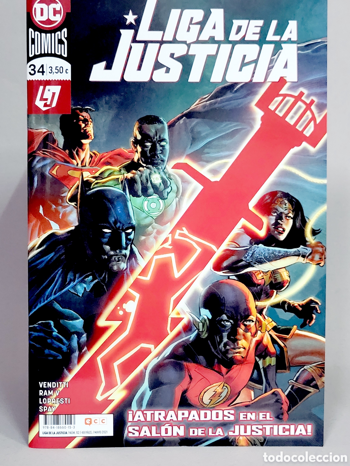 C&oacute;mics: C&Oacute;MIC DE KIOSCO LIGA DE LA JUSTICIA 34 DC 112 ECC EDICIONES GRAPA 2021 - Foto 1