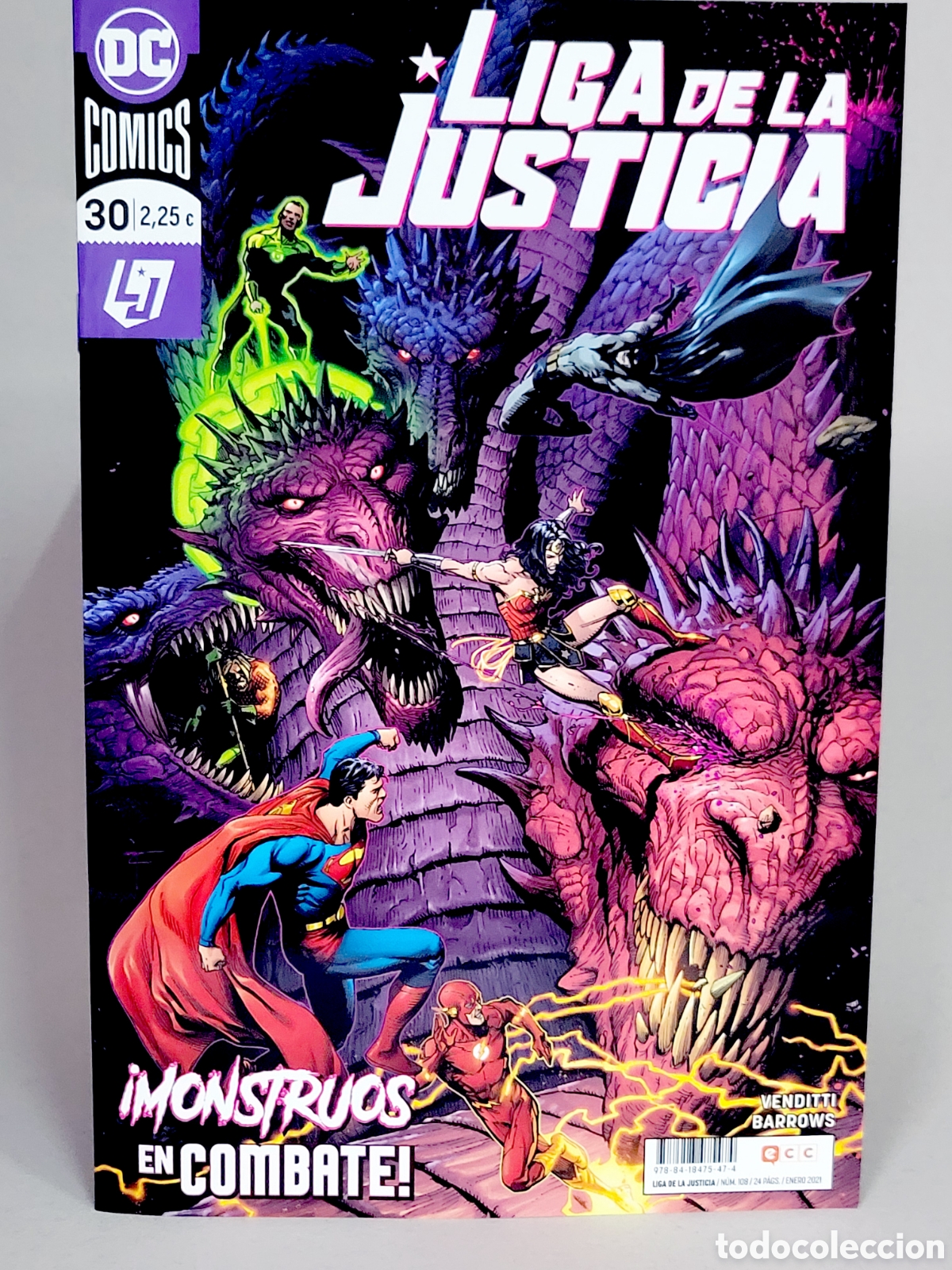 C&oacute;mics: C&Oacute;MIC DE KIOSCO LIGA DE LA JUSTICIA 30 DC 108 ECC EDICIONES GRAPA 2021 - Foto 1
